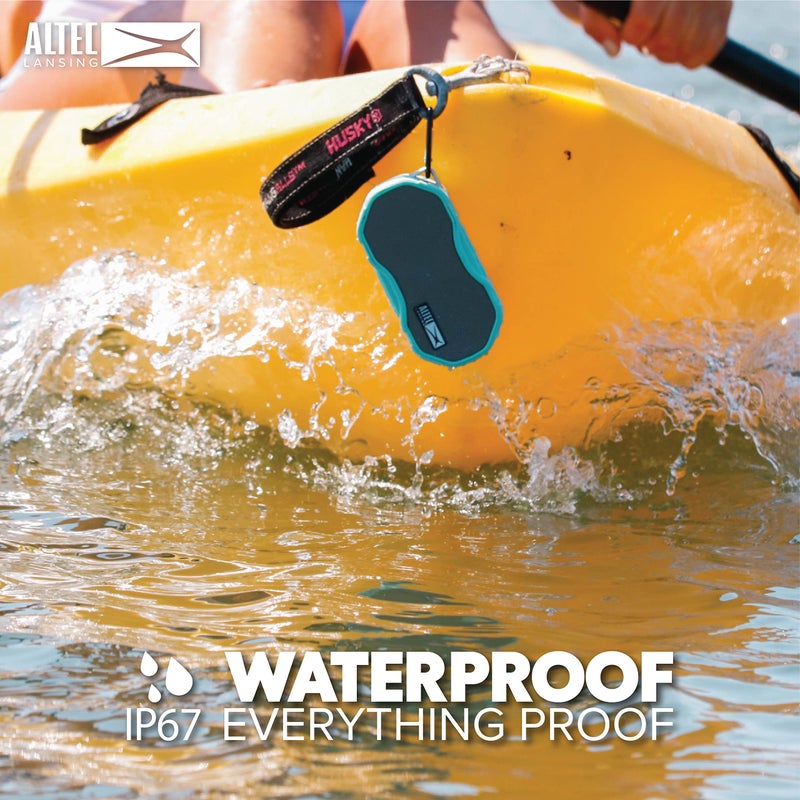 Altec Lansing مكبر صوت بلوتوث ألتك لانسنج بيبي بوم XL - مقاوم للماء، لاسلكي ومحمول للسفر والاستخدام الخارجي، صوت عميق وعالي، 1 عبوة، أسود - Image 3